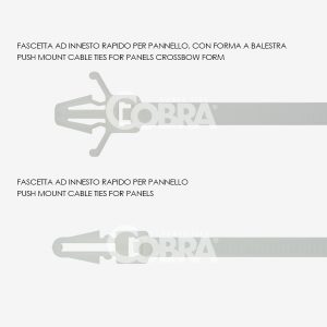 FASCETTE AD INNESTO  PUSH MOUNT CABLE TIES