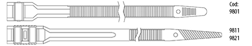 Kabelbinder mit flachkopf PA12