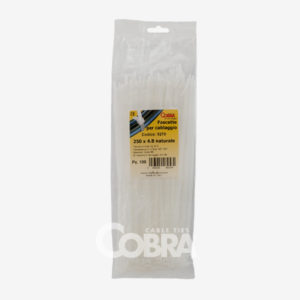 Fascetta stringicavo in plastica nylon PA6.6 naturale Cobra Cieffeplast