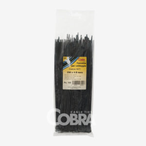 Fascetta stringicavo in plastica nylon PA6.6 nero Cobra Cieffeplast