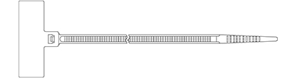 Kabelbinder mit beschriftungsfläche typ 2