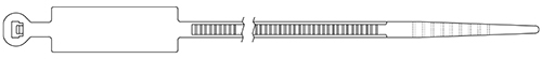 Cable ties with marker plate type 3