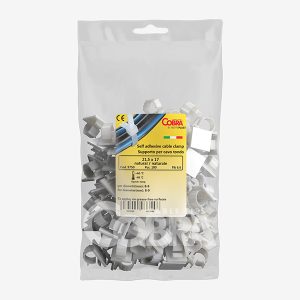 Pack of 100 natural adhesive mounts – Cieffeplast Cobra