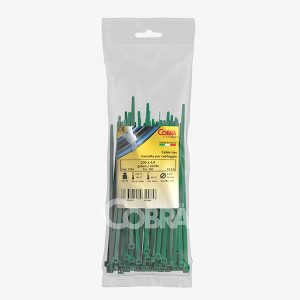 Sacchetto da 100 pezzi fascette verdi – Cobra Cieffeplast