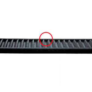 Dettaglio cremagliera fascetta per cablaggio stringicavo Cobra