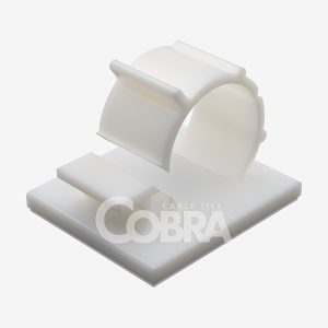 Natural adhesive support for round cables for panel mounting without drilling – Cobra Cieffeplast
