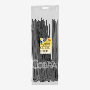 Sacchetto da 100 pezzi di fascette d’installazione in PA 12 resistenza agli agenti atmosferici – 9821 – Cobra Cieffeplast