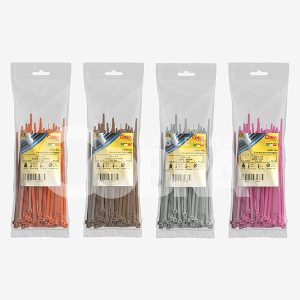 Fascette Cobra colorate in nylon PA6.6 in marrone, grigio, arancione e rosa o altre tonalità su richiesta – Cobra Cieffeplast